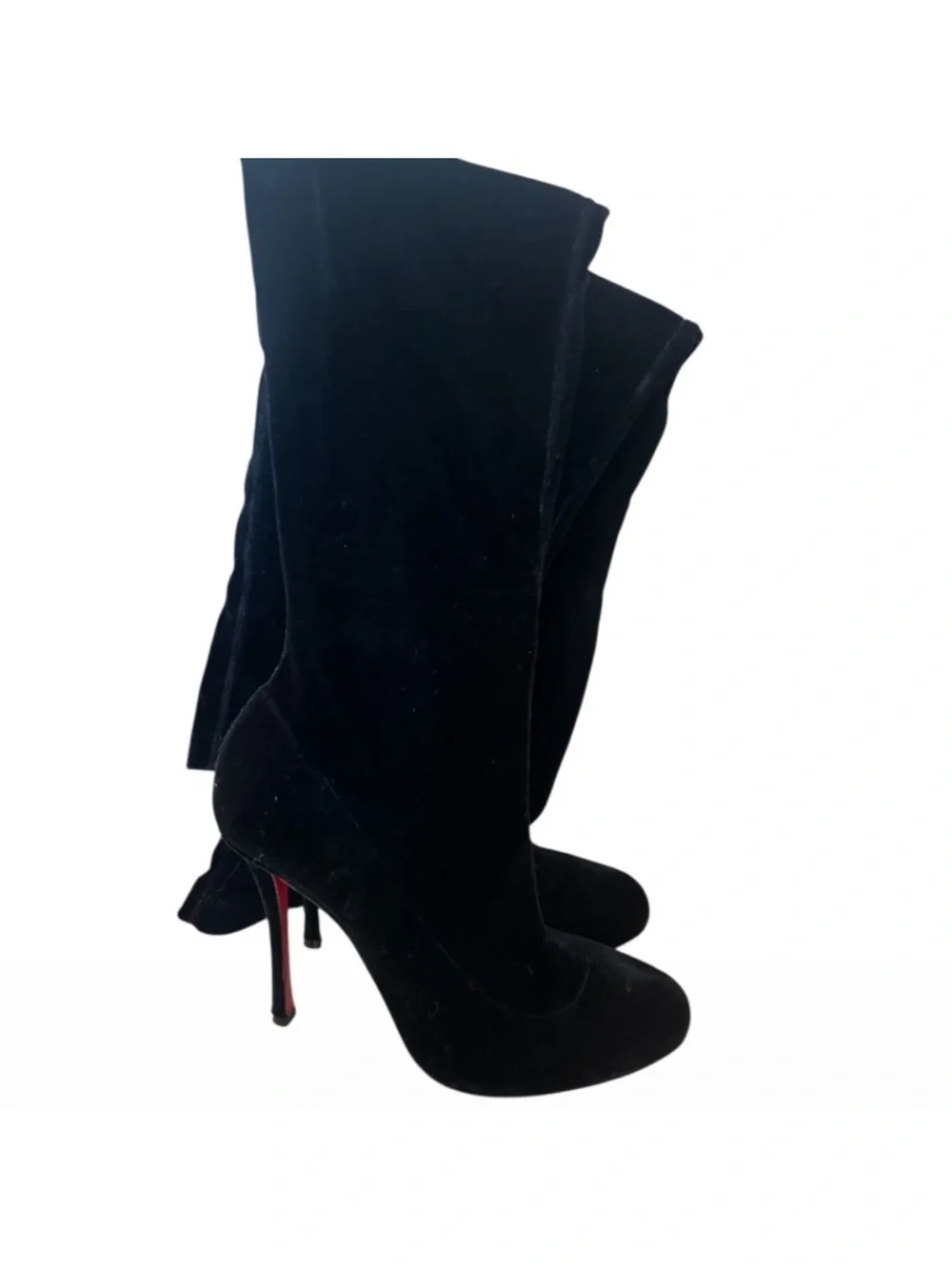 Christian Louboutin Classe over the knee velvet boots RETAIL 2,995